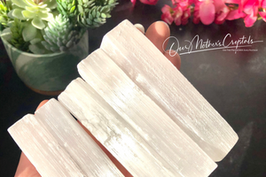 Raw and Polished Selenite Crystals
